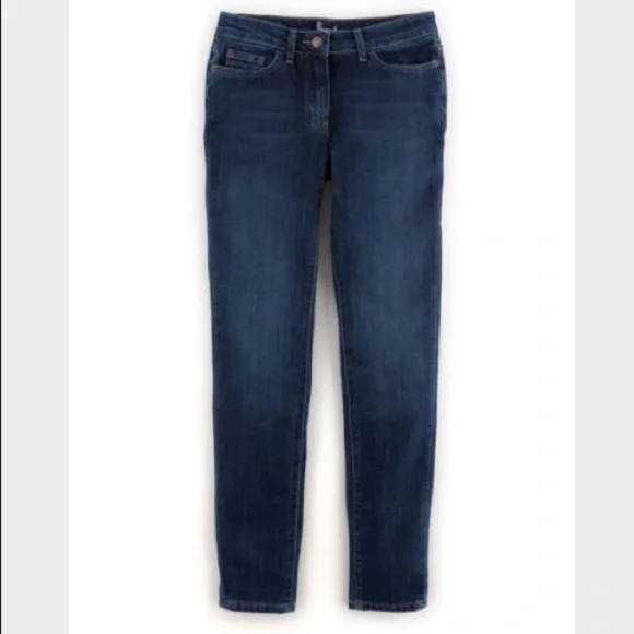 Boden Blue Denim Skinny Ankle Skimmer Mid-Rise Jeans, size 8L - Picture 15 of 15